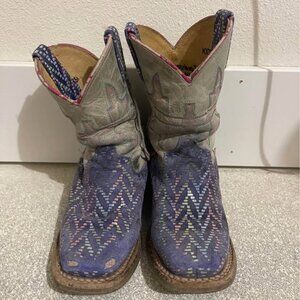 Tin Haul Youth Size 10 Mermazing Cowboy Boots